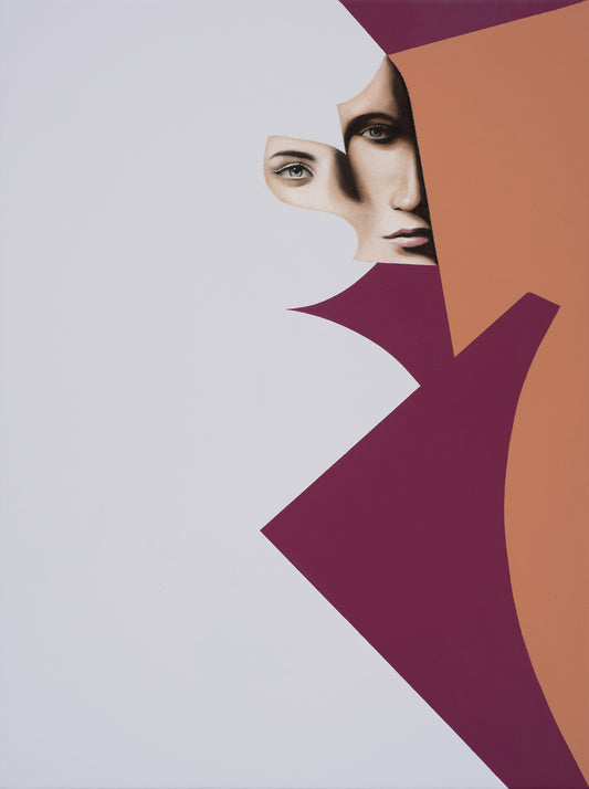 Portrait painting on canvas by Australian contemporary artist Hilton Owen