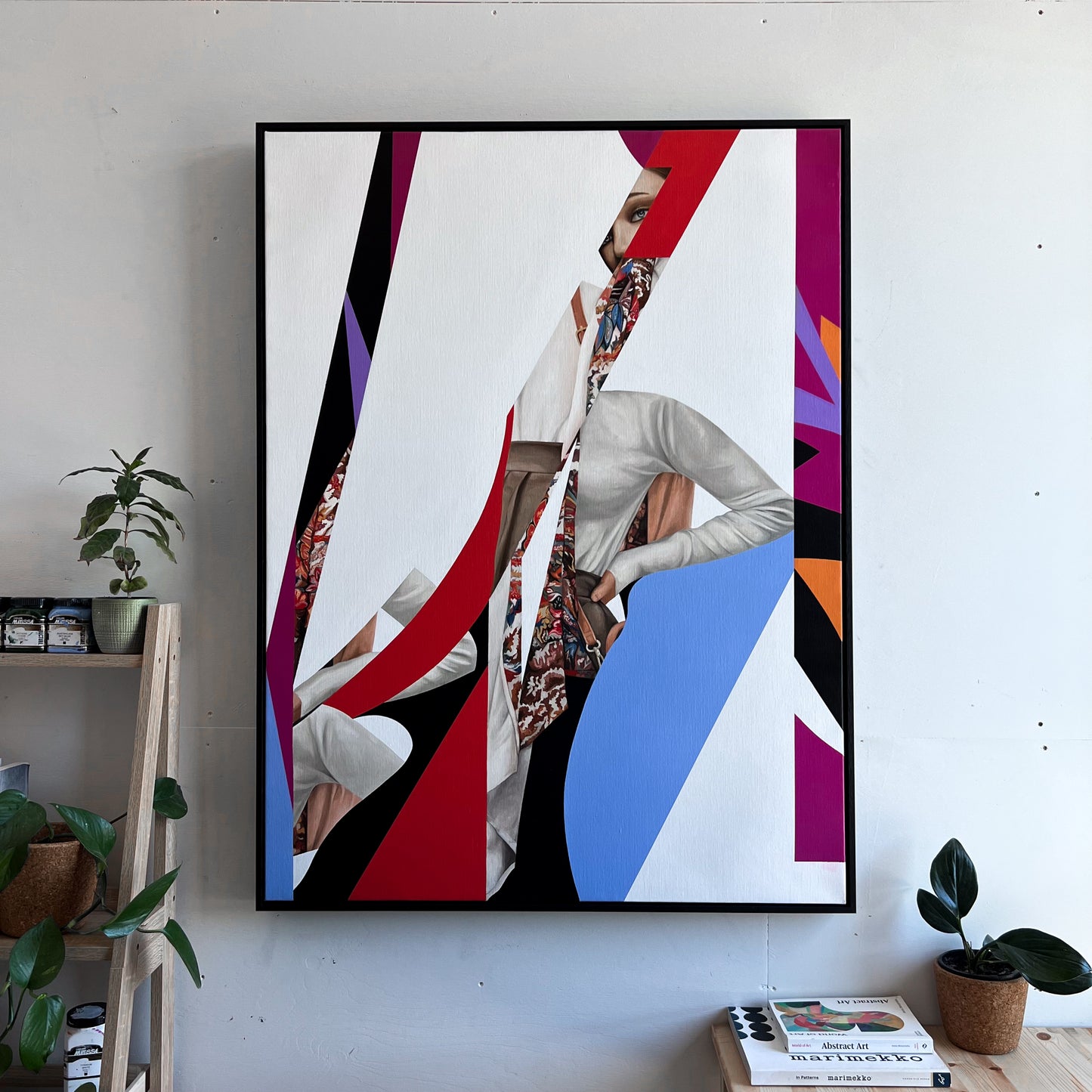 framed modern abstract painting for sale