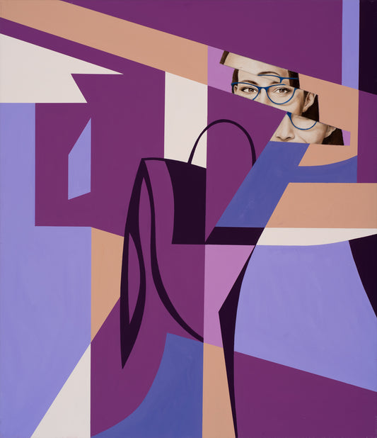 oil painting on canvas for sale by Melbourne artist Hilton Owen - purple and magenta